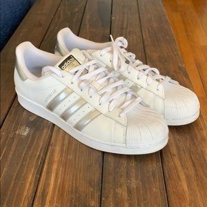 European Adidas Superstar Silver (11.5)